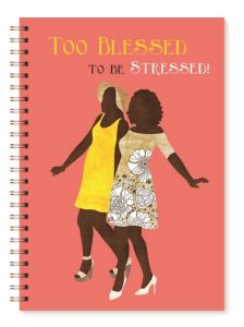 Too Blessed African American Spiral Journal
