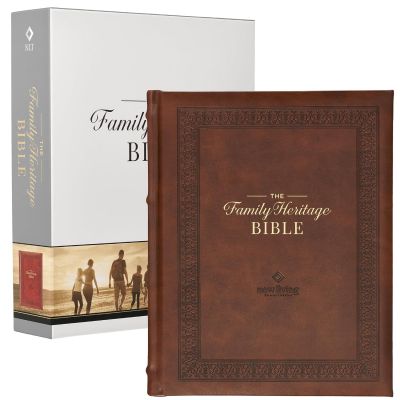 Brown Faux Leather Family Heritage Bible