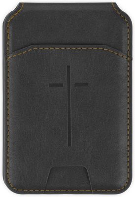Cross Black Faux Leather Phone Wallet with Stand