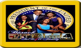 First Family African American Luggage Tag